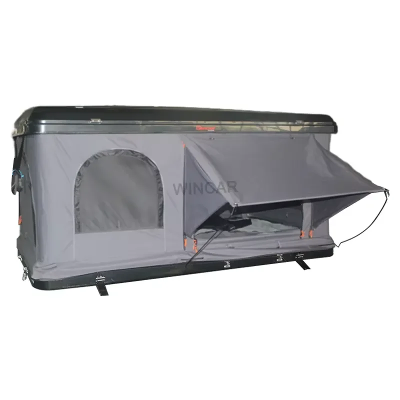 High Quality ABS Hard Shell Pop-Up Roof Tent for Portable Outdoor Camping Gear with Competitive Price and Canvas Fabric view 3
