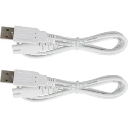 Charger Cable Replacement for Pritech Electric Feet Callus Remover Foot Pedicure, USB Power Cord 4 ft (2-Pack)