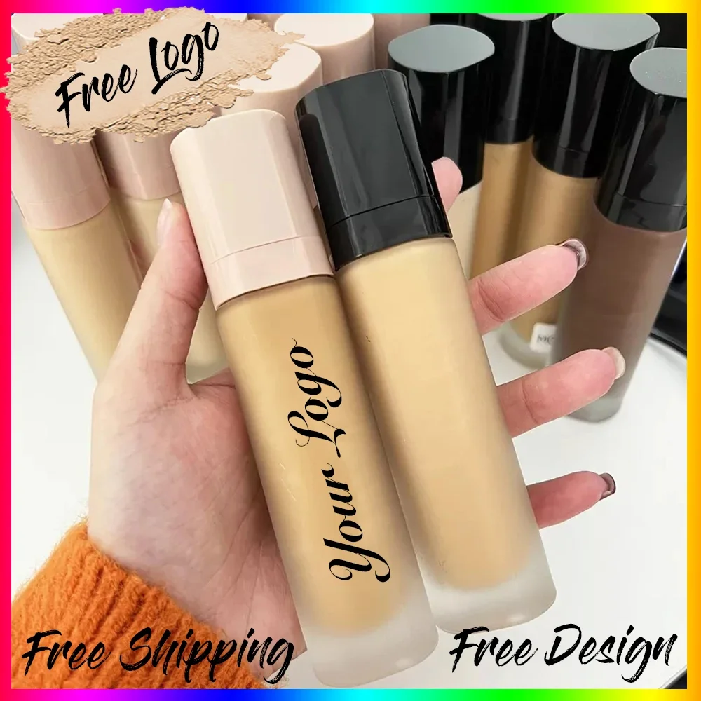 Cruelty Free Long-lasting Oil Control Liquid Foundation Private Label Concealer Face Makeup Foundation Custom Logo