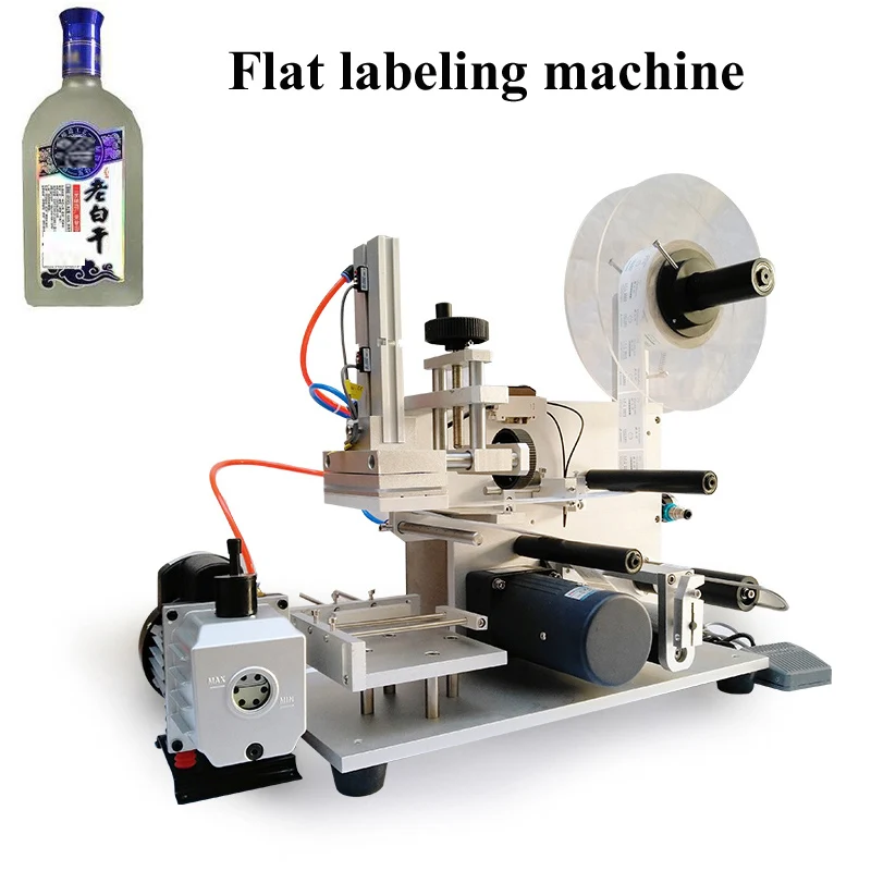 110v/220v Square Bottle Pneumatic High-Precision Automatic Self-Adhesive Adjustable Labeling Machine