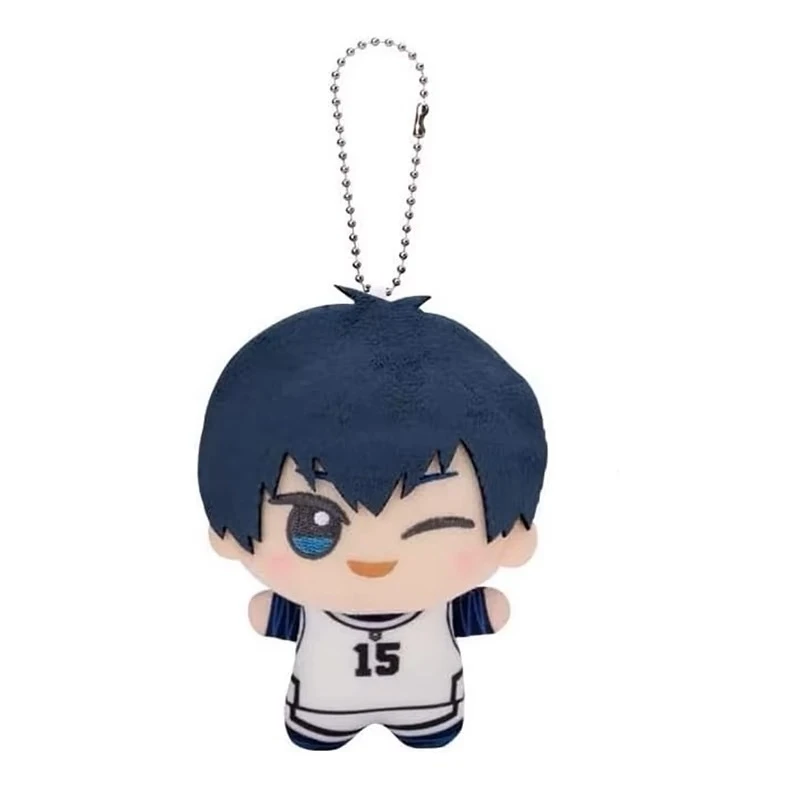 Cartoon Volleyball Boy Plush Keychain Bag Charm Soft Mini Chibi Doll Backpack Purse Accessory For Kids Teens Birthday Gift