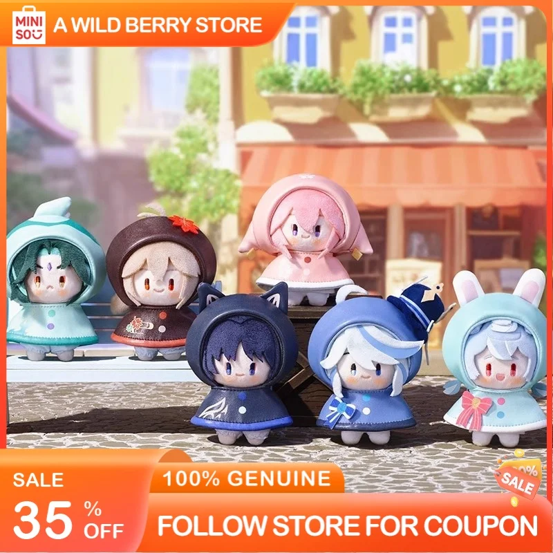 

Genshin Impact Официальный плюшевый брелок для дождливого дня, забавная серия, аниме, Коллекционная фигурка куклы, подарок на день рождения для девочек, игрушка, орнамент