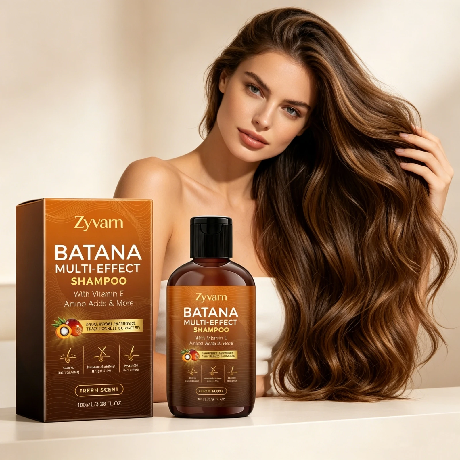 

Batana Oil Multi-Effect Shampoo Deep Cleansing Repair Dry Damaged Anti Hair Loss Thicker Fuller Hair Nourishing Scalp Shampoo