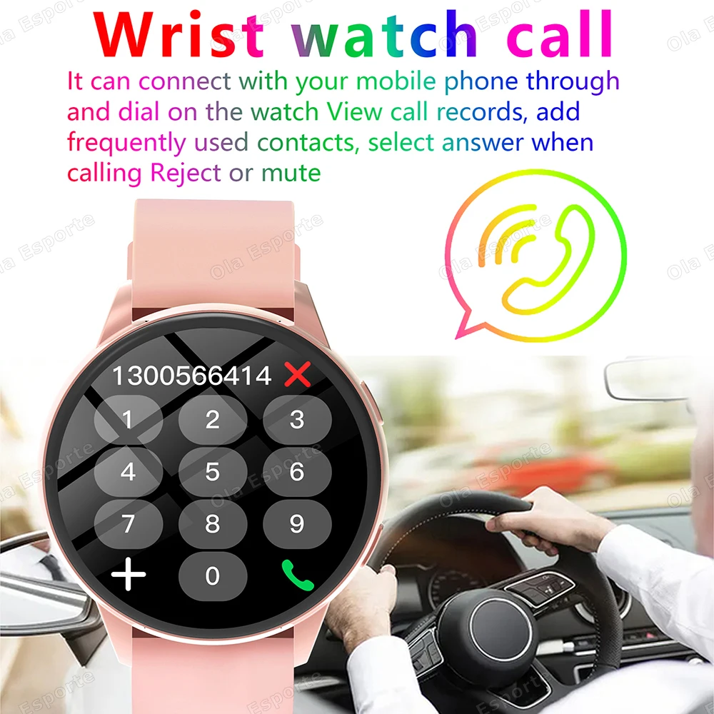 2025 Smart Watch Ladies Full Touch Screen Sport Fitness Watch IP67 Impermeabile Chiamata Bluetooth per Android iOS SmartWatch Donna