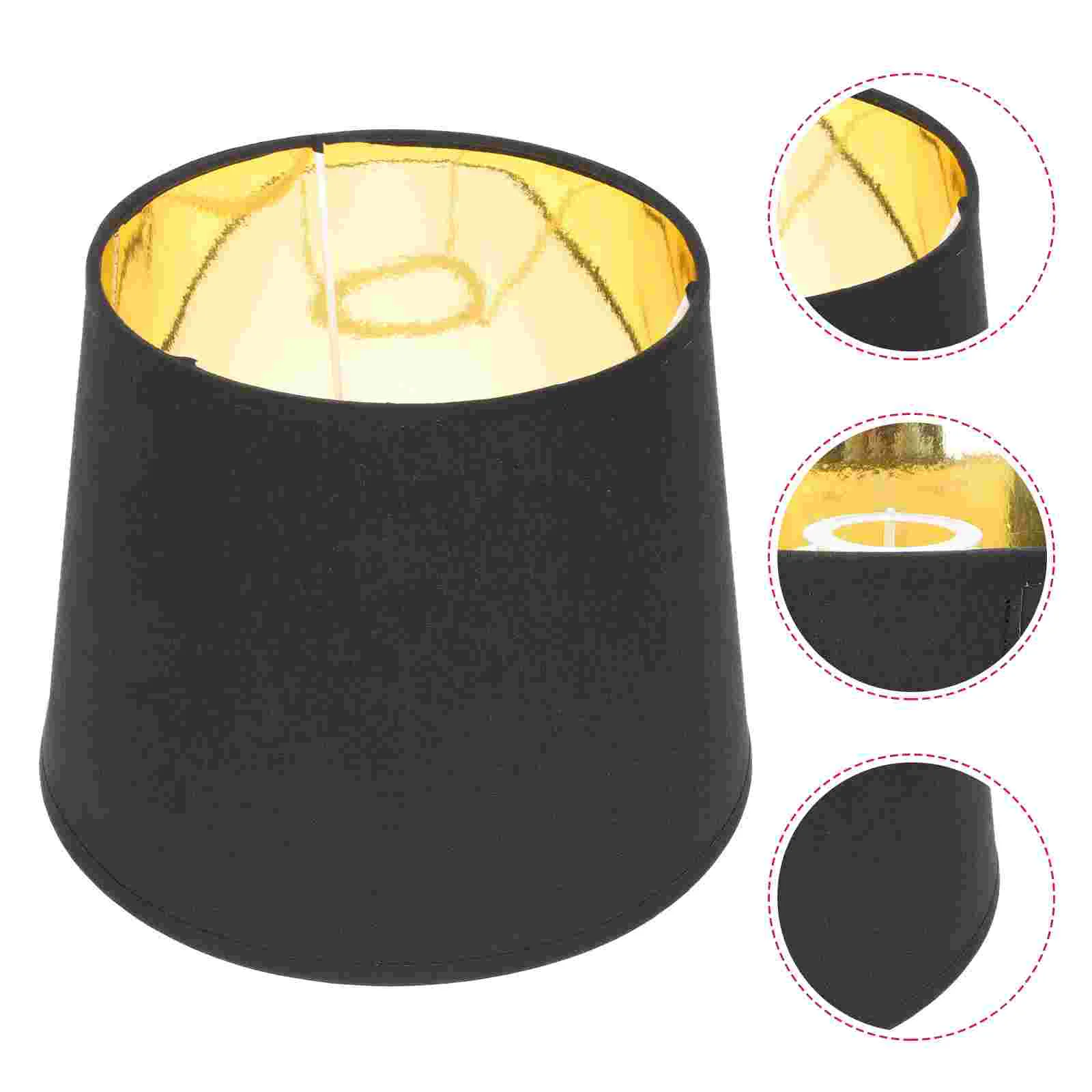 

Conical Shade Light Covers Lamp Shades for Floor Lamps Small Fabric Lampshade Little Black Drum Cloth Ceiling