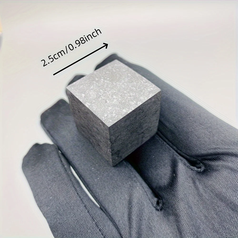 1pc Stunning Shungite Cube,Loose Synthetic Gemstonestones,Crystal Stone Decor for Home Office