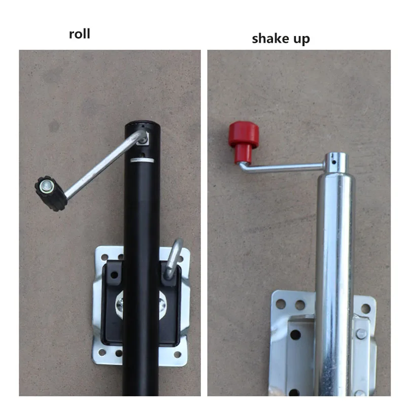 Imagem -05 - Reboque Jack Guia Universal Roda Mão Suporte de Elevação Perna Iate Reboque rv Flatbed Acessórios