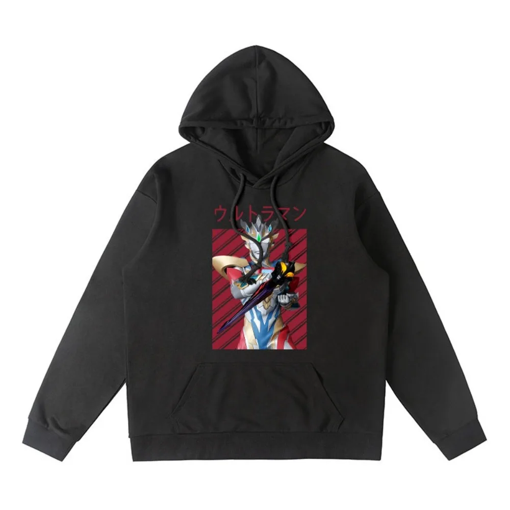 

Семейный свитер с длинными рукавами и принтом Ultraman, мужской и женский одинаковый и зимний рождественский высококачественный термотолстовка с капюшоном