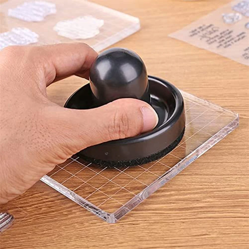 Stamping Tool,Rubber Stamp Pressure Tool,Stamping Blocks Press Tools for Card Making,Scrapbooking Craft,Arts 1PCS