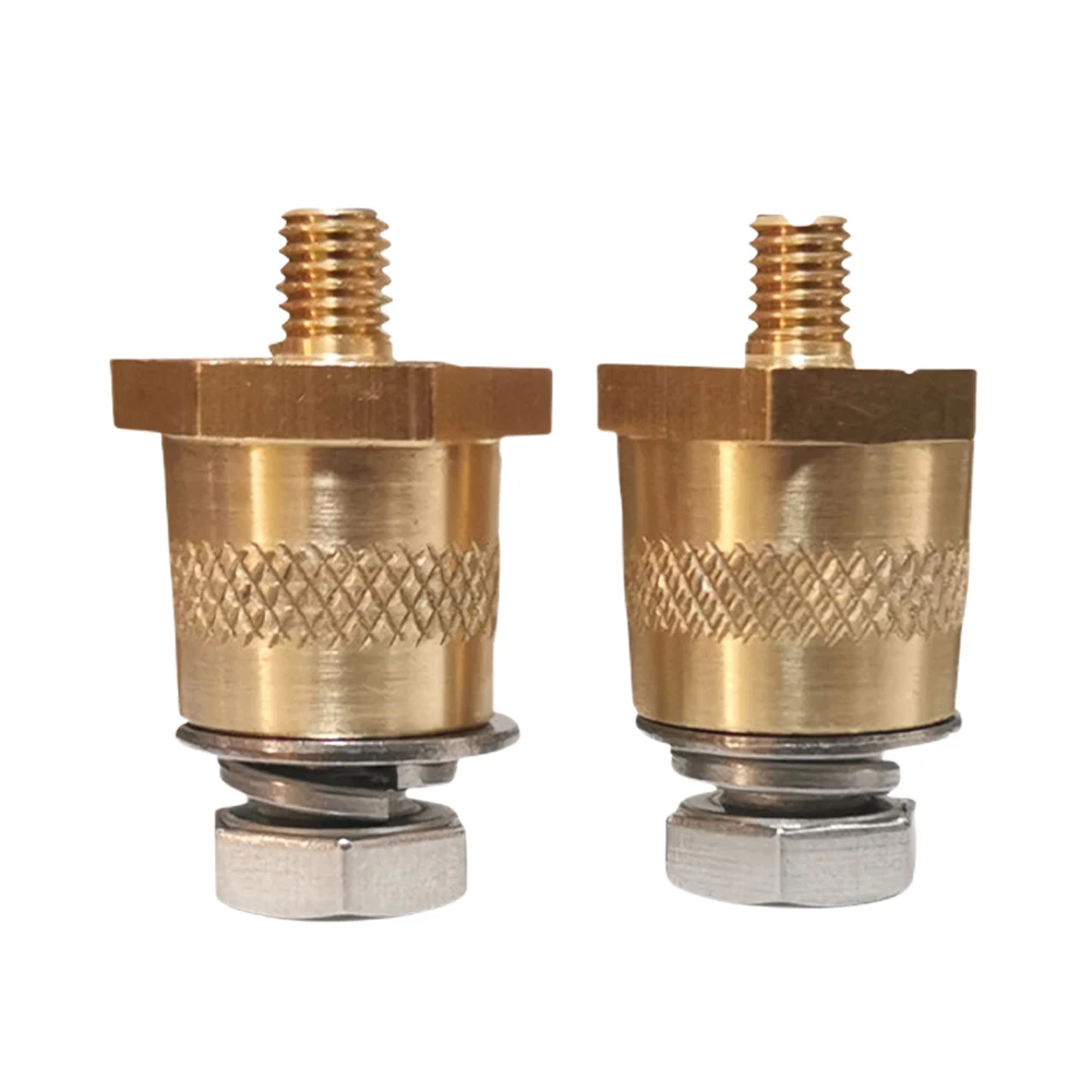 

Пара адаптеров для клемм аккумулятора: положительный и отрицательный клеммы с наружной резьбой M8, клеммы для подключения питания, автомобильные аксессуары