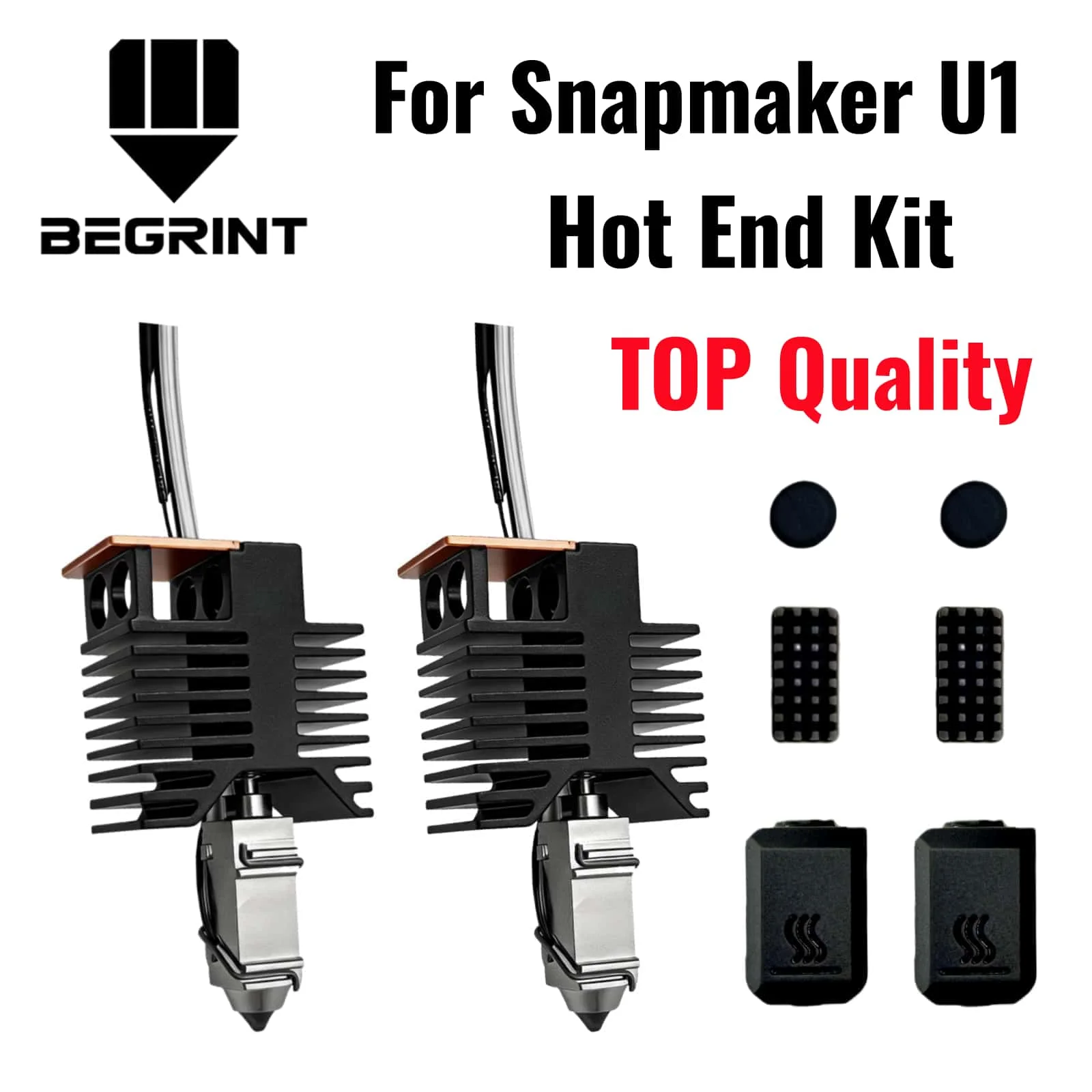 

Комплект хотэнда для Snapmaker U1: керамический блок, сопло из закаленной стали 0,4 мм с очистителем сопла, запчасти для 3D-принтера U1