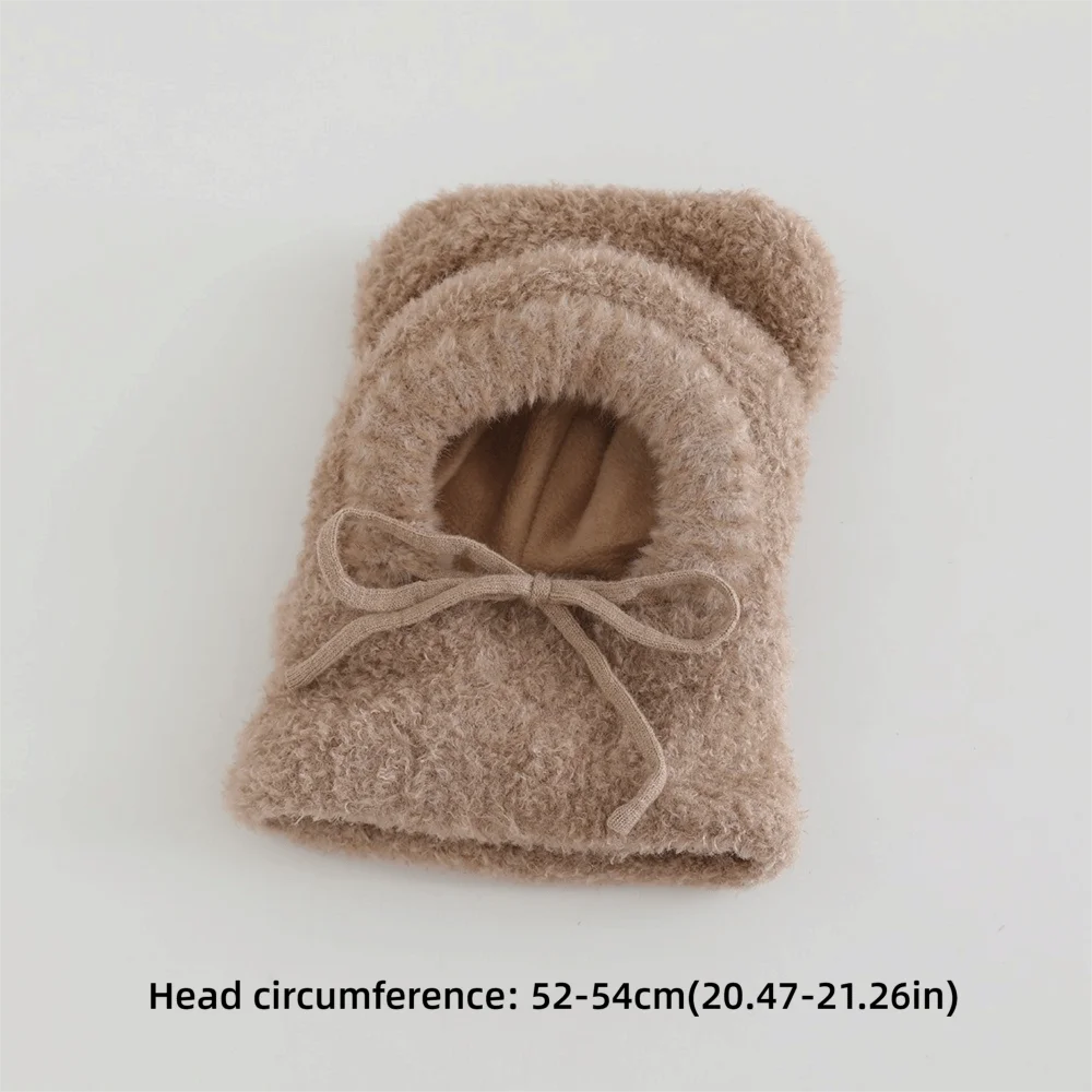 أطفال شتاء دافئ بلوفر مغزول قبعة حماية الأذن الأطفال بالاكلافا قبعة سميكة يندبروف واقي الوجه قبعة وقبعات #6