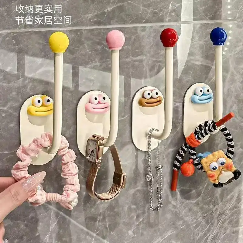 

Hair ring headband sticky hook bathroom storage rack hair clip rubber band headband hook jewelry hair rope storage rack plastic