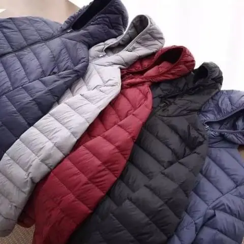 

Сверхлегкая мужская пуховая хлопковая теплая верхняя одежда большого размера, осень-зима, молодежная модная базовая одежда, чистый цветной дизайн