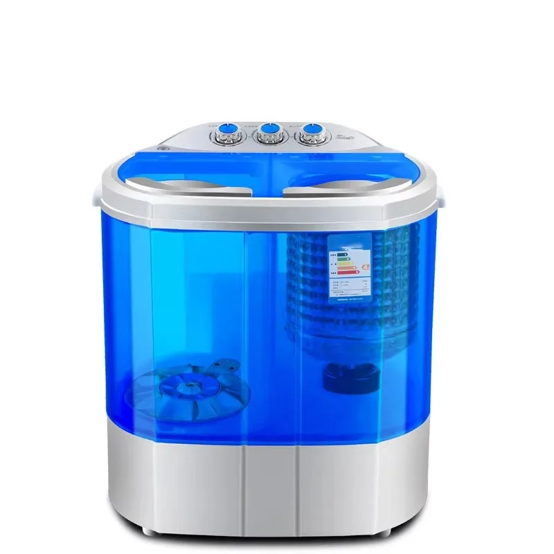 Household mini portable semi-automatic washing machine, convenient, fast, practical and durable