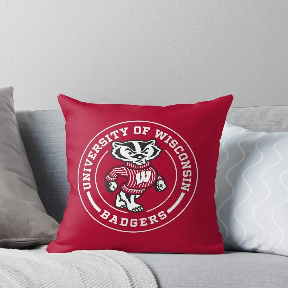 UW - Madison Circle Throw Pillow sleeping pillows Decorative pillow case Decorative Cover For Living Room