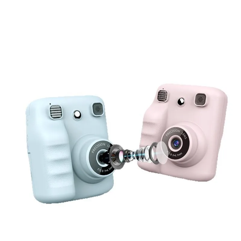Cámara de impresión popular para niños Dibujos animados HD Mini pequeño regalo SLR Polaroid Era infantil
