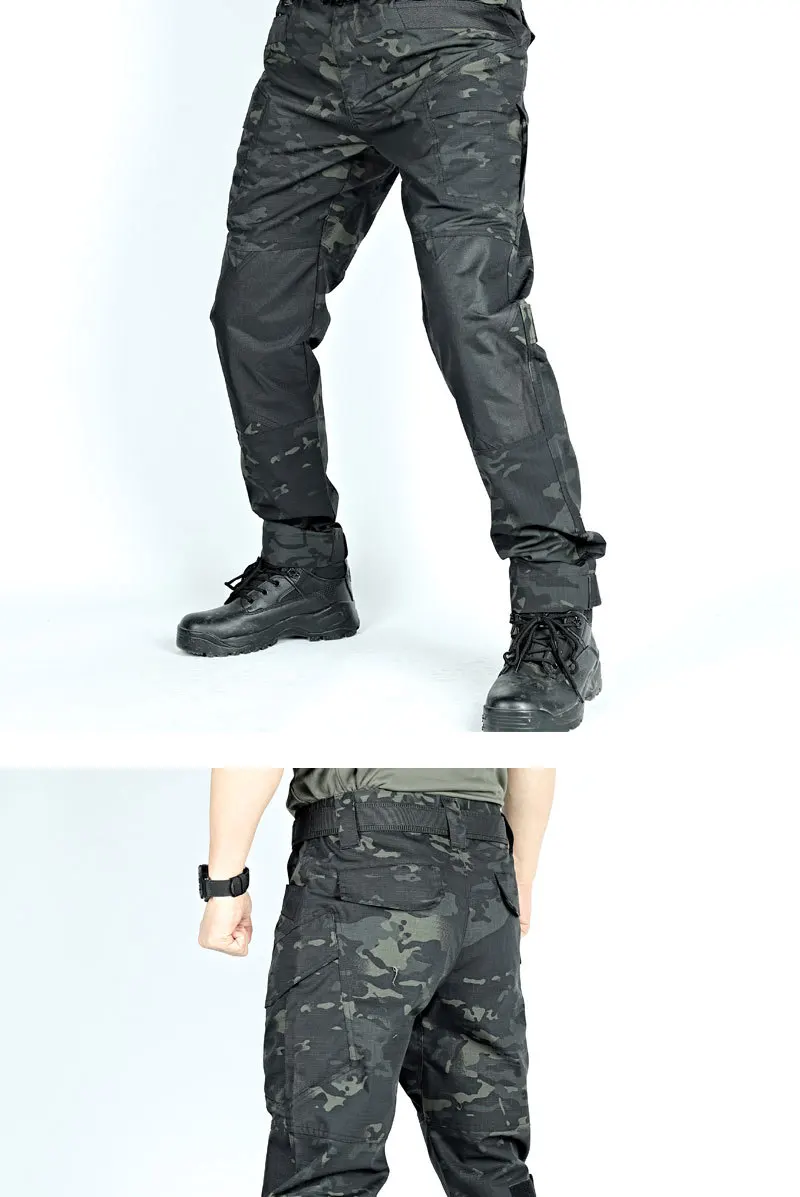 Taktisches Set für Herren Outdoor-Training Atmungsaktive Tarnuniform Kriegsspiele 2-teiliges Set Schnelltrocknende Wanderkleidung Verschleißfeste Sets – Detail 35