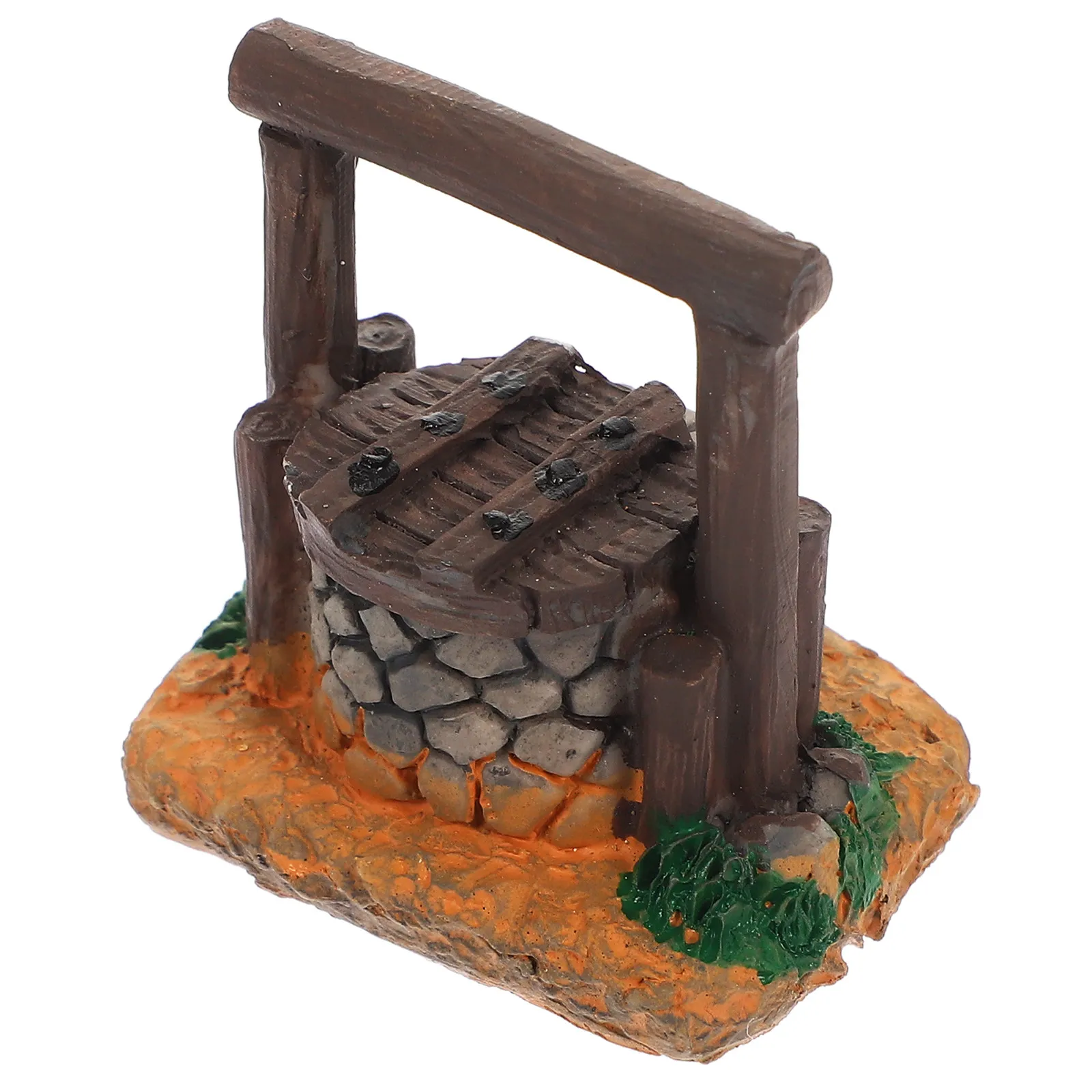 Miniature Garden Water Well Sandstone Micro Landscape Decoration Vintage Style Bonsai Pot Desktop Decor Micro Scene Craft