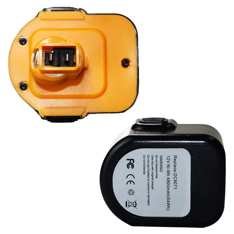 Imagem -06 - Bateria para Ferramenta Dewalt 12v 4800mah De9074 Dc9071 De9037 De9071 De9075 Dw9071 Dw9072 Dw9074 Dc727 Dc756 Dc980 Dc981 Dw0