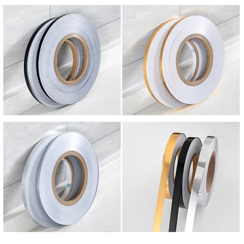 

1 Roll/50M Self-Adhesive Beautiful Edge Line Ceiling Decoration Strip Internal Corner Line Background Wall Beautiful Seam Lines