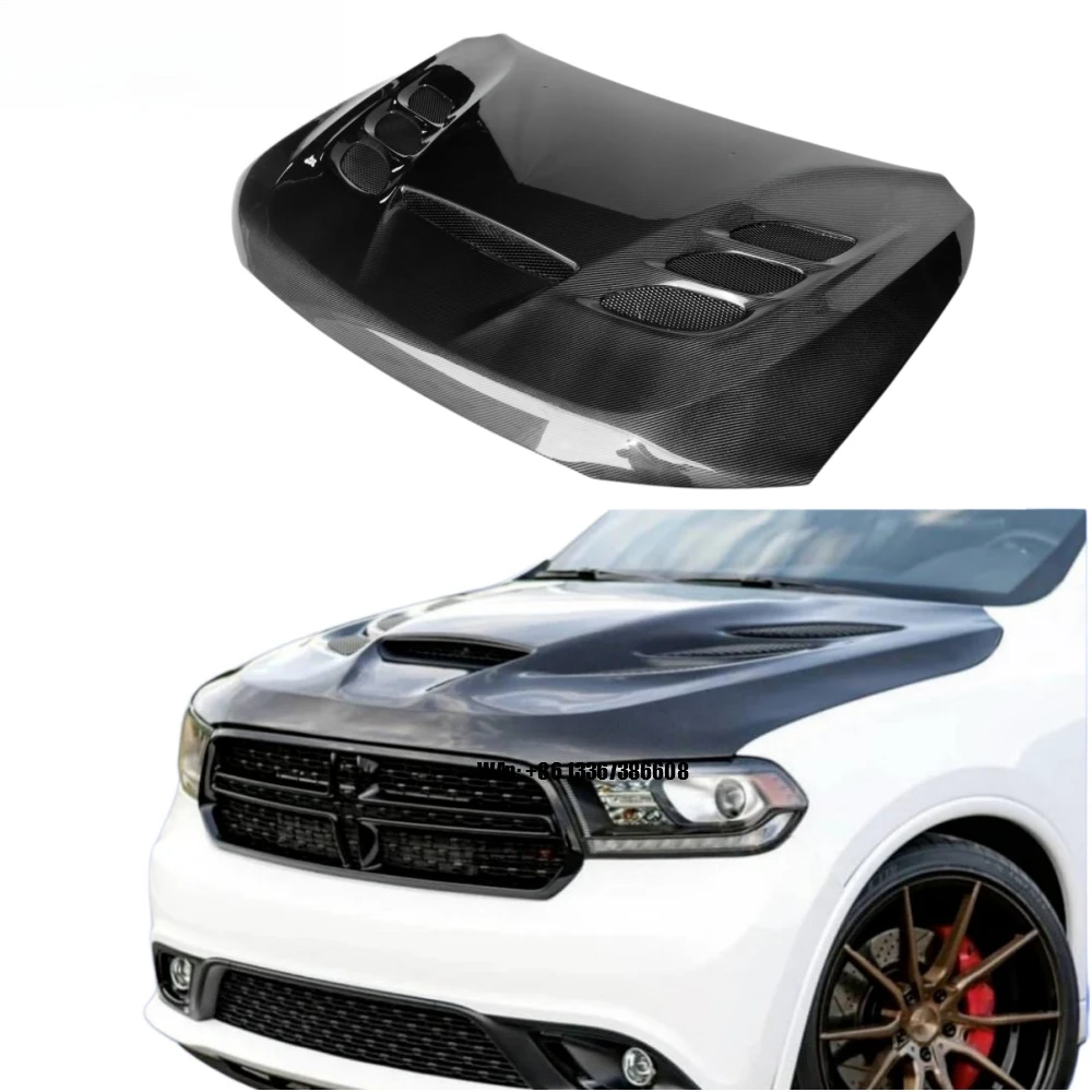 

High-quality New Carbon Fiber Bolt-On Hood with Bolts for Durango Models (Black)