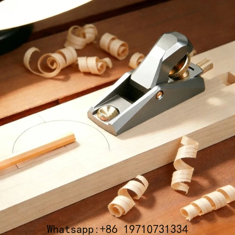 Low Angle Aluminum Wood Planer Precision Adjustable Fine Woodworking Edge Trimming Planer Aluminum Manual Chamfering Mini Plane