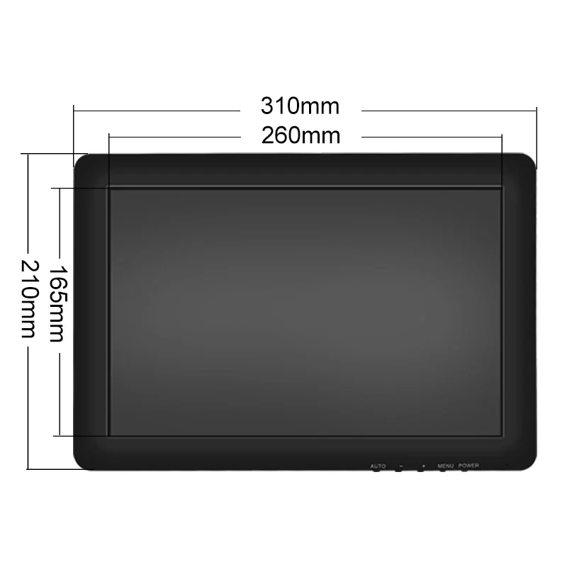 Cheap 12 / 12.1 inch TFT Front LCD  for Desktop for industrial PC Computer with 1280*800 VGA HD-MI BNC Resistive Touch