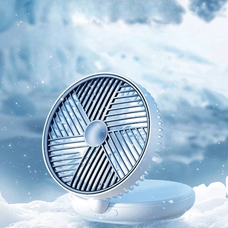 2026 New Wall Mounted Fan USB Rechargeable Cooling No Drill Hanging Air Conditioning Fan for Home Bathroom Quiet Desktop