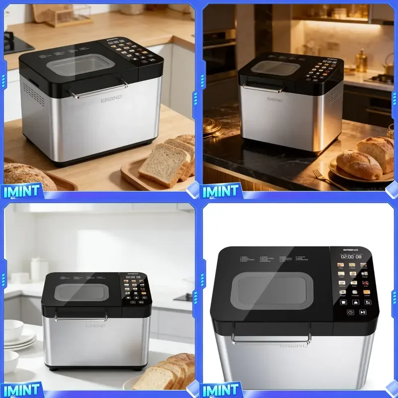 Wholesale Custom Brand Stainless Steel 430 Housing Multi Function Home LED Display Electric Bread Maker Machine with 12 Menus