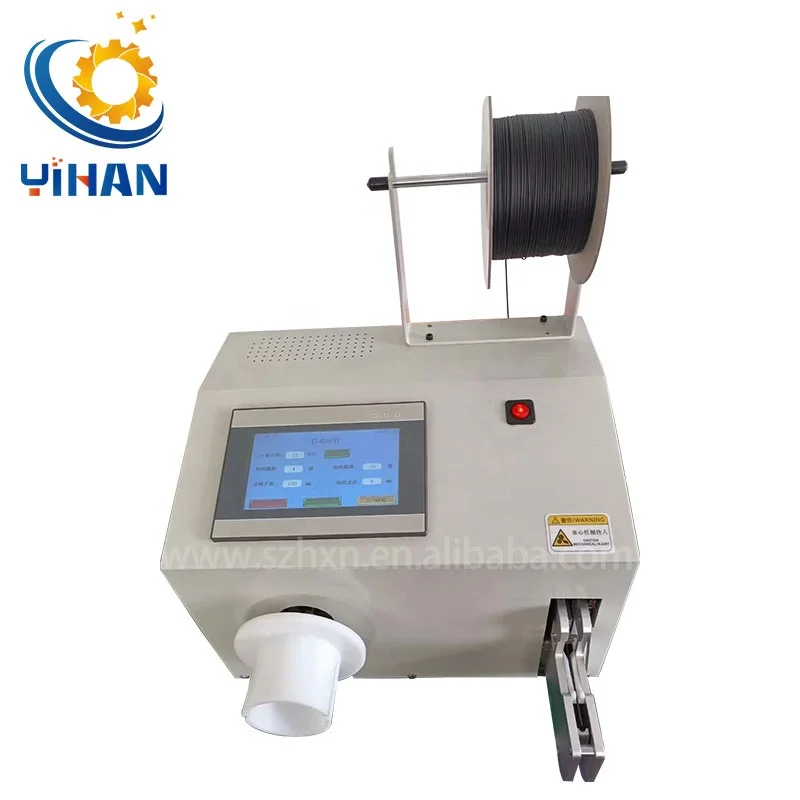 YH-5-35WZ automatic wire usb cable tie winding coiling and tying binding machine for cable winding