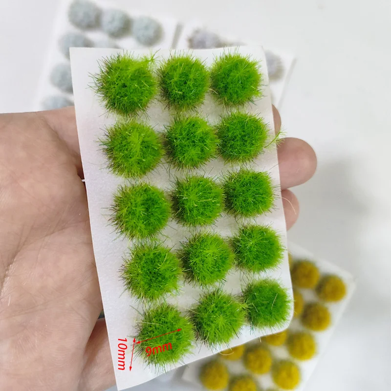 10mm Miniature Grass Model Kits Building Sand Table Materials Micro Landscape Decoration Static Grass Cluster