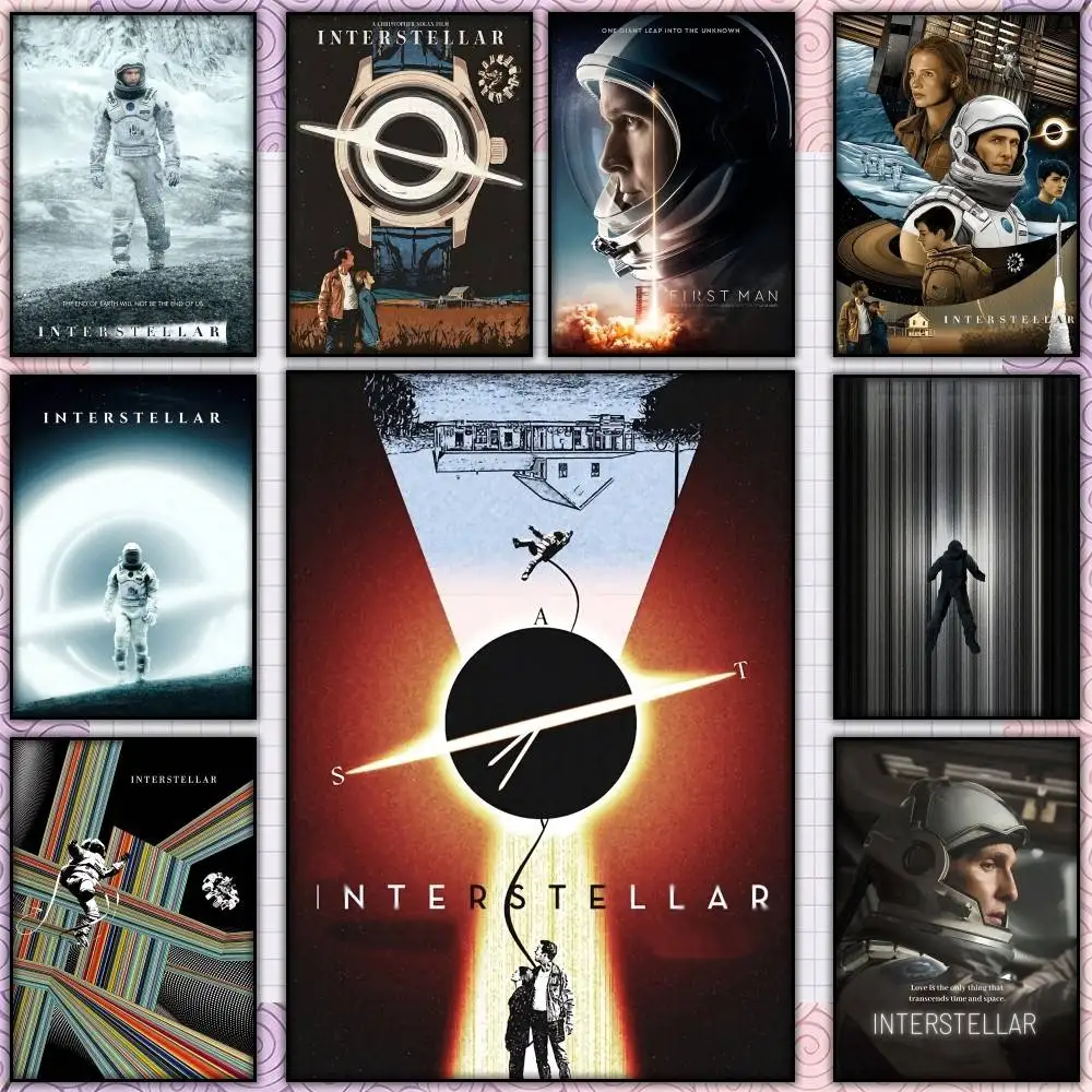 NEW Design TARS Movie I-Interstellar  Poster Self-adhesive Art Waterproof Paper Sticker Coffee House Bar Room Wall Decor