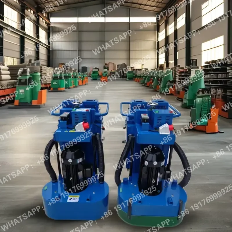 Dual-Plates 600MM 6 Discs Epoxy Grinder Polisher Machine Concrete Grinder Vacuum Cleaner Dust-free 5.5KW Motor