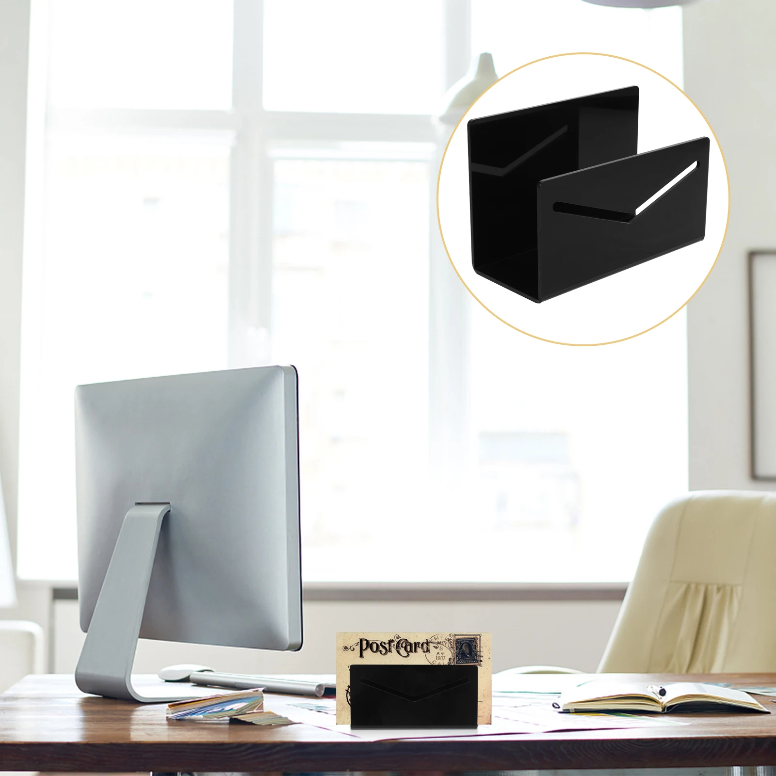 

Email Organizer Counter Home Arranger Holder Bill for Desk Desktop Countertop Indoor