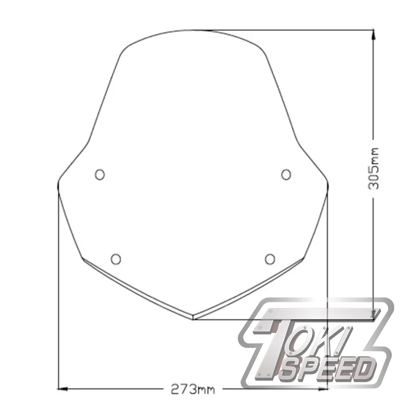 APRILIA SHIVER750 Shiver 750 2007 2009 SHIVER900 Shiver 900 2017-2022 penahan angin olahraga sepeda motor deflektor kaca depan