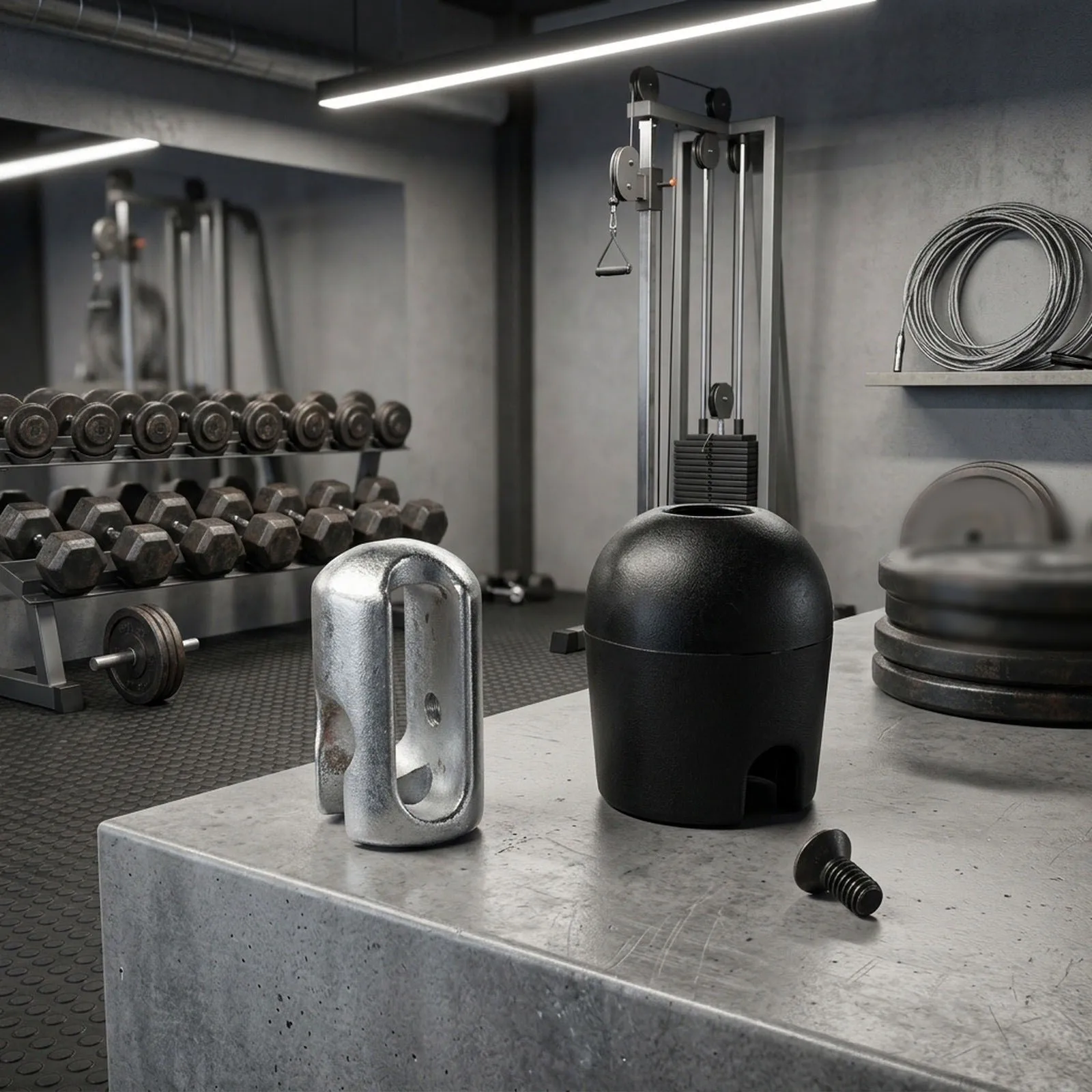 Cable Termination Stopper for 5mm Diameter Fitness Wires Used in Functional Training and Strength Equipment Setups