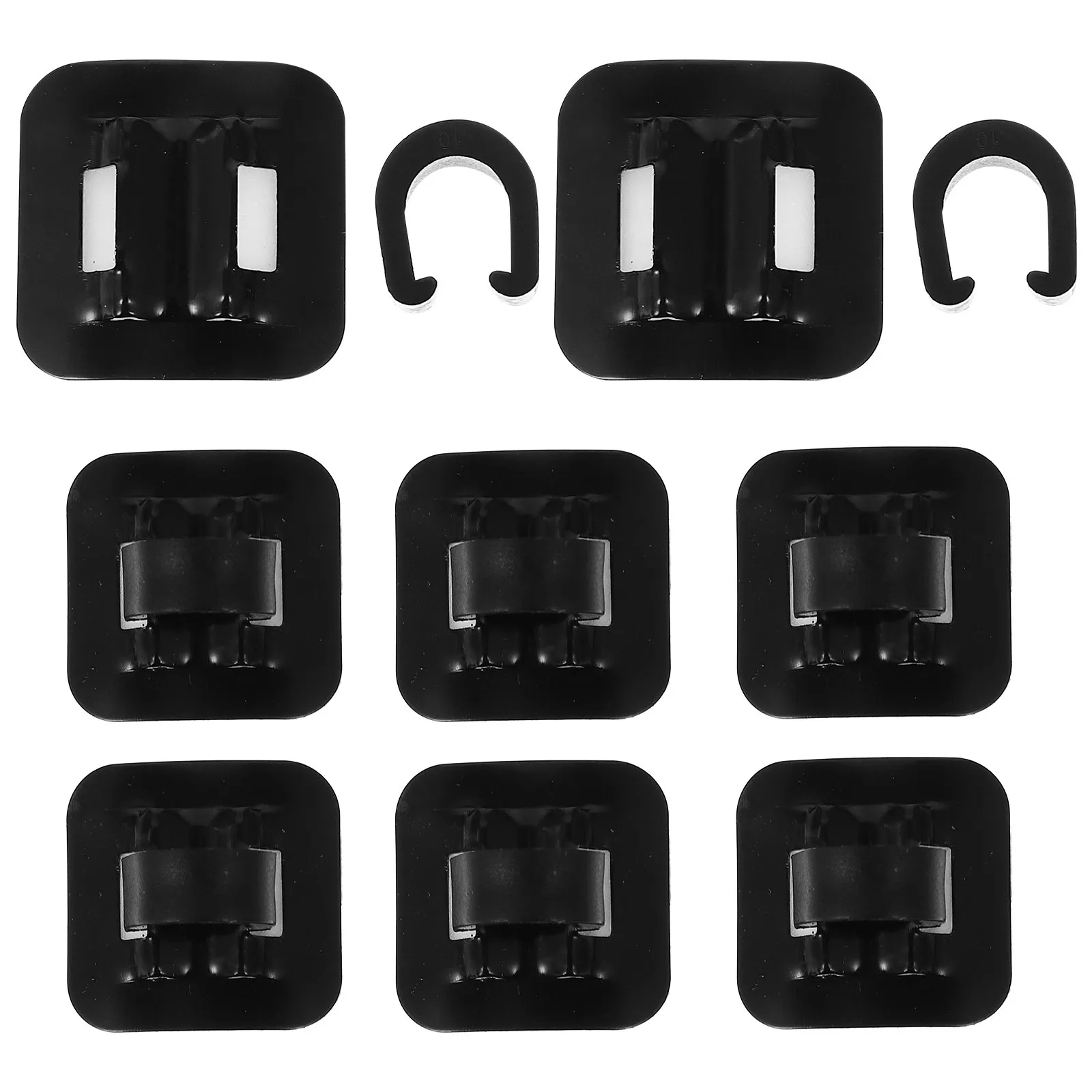 

8 set Derailleur Cable Clip Adhesive Seat Lightweight Bike Tube Guide Shifter Housing Clamp Brake C Clip Alloy Hose Guide Road
