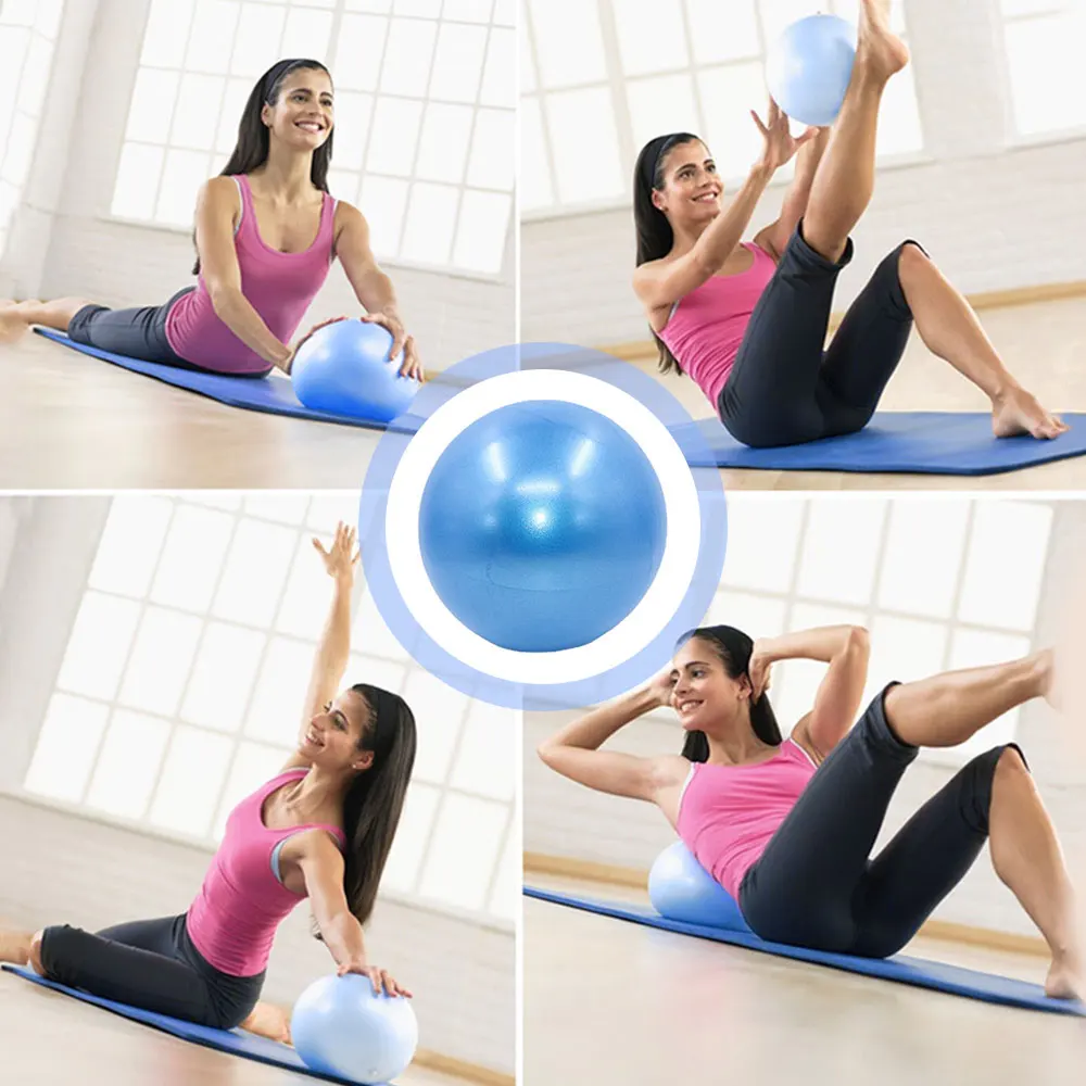 25cm Yoga Ball Explosion-proof Pilates Ball Indoor Balance Exercise Gym Ball for Fitness Workout Home Fitball Training Equipment