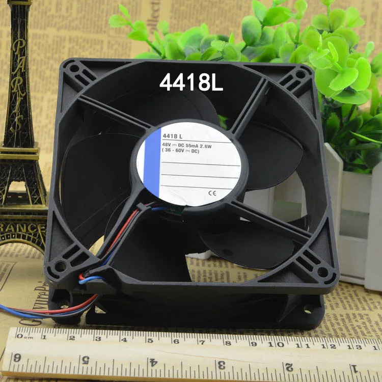 

Server Fan 4418L High end equipment fan 120*120*38MM 48V 120cm 2.6W Silent Cooling Fan