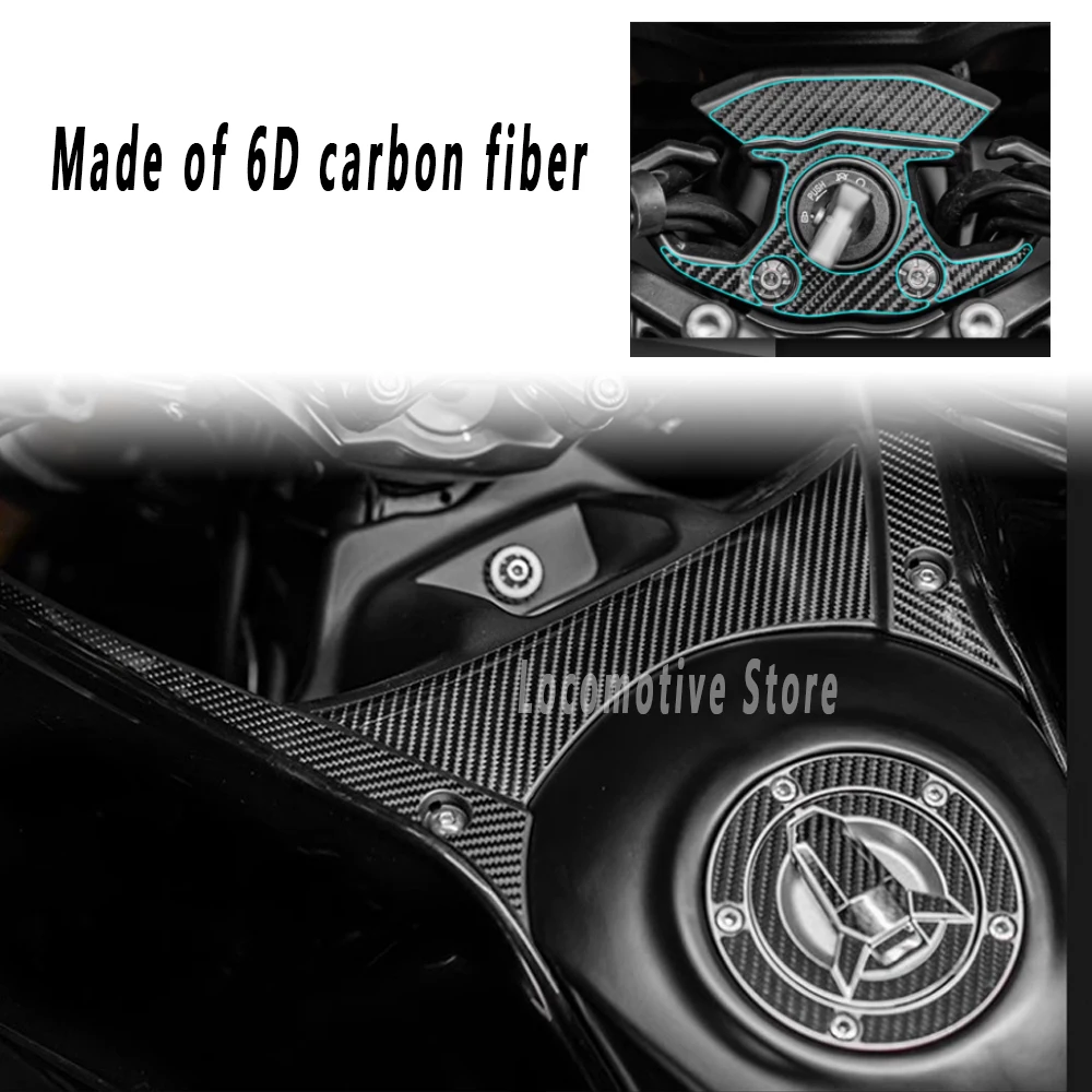 TRK702X Carbon Fiber Stickers for Benelli TRK 702 X Carbon Fairing Emblem Sticker Decal Body Full Kits Decoration Sticker