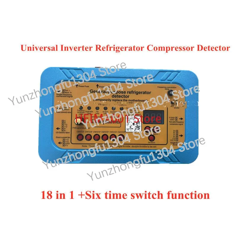 

18in1 110V 220V Universal Inverter Refrigerator Compressor Detector Fan Damper Inverter Board Solenoid Valve Fault Repair Tester