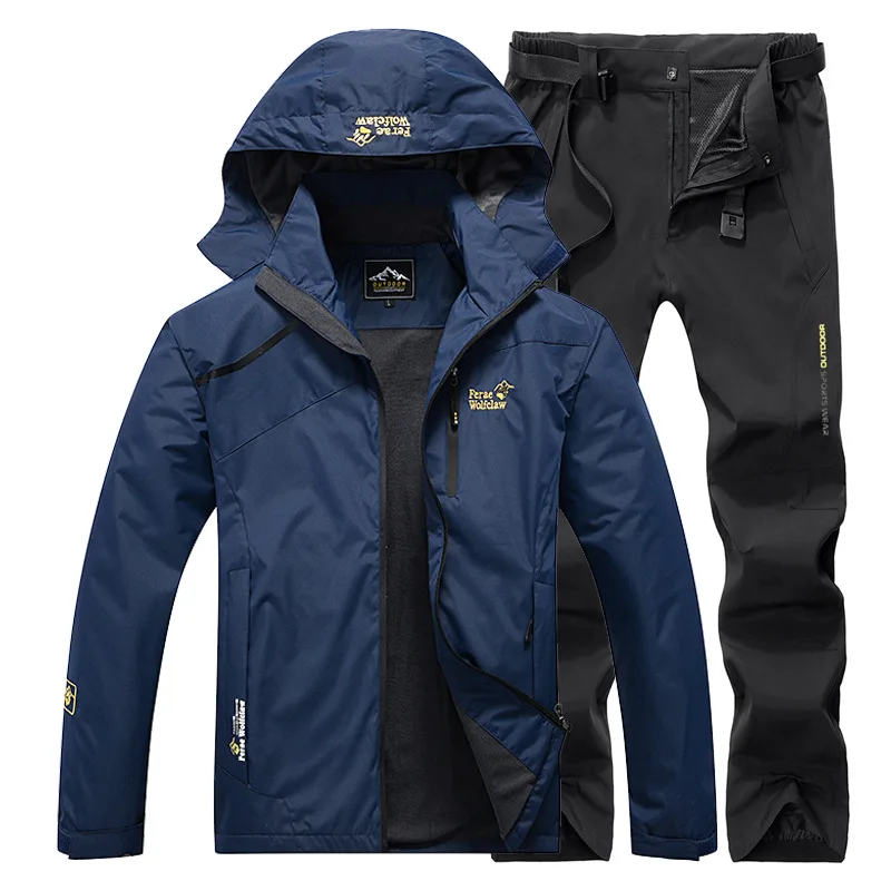 Waterproof Fishing Suit Breathable durable Hooded Jacket Fishing Wear Outdoor Fishing Pants Windbreaker Fishing Clothes Men - view 4