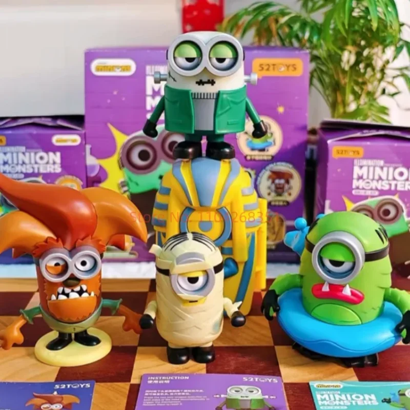 

52TOYS Minion Monsters Wind-up Action Blind Box Collectible Figure Universal Studios Peripheral Trendy Toy Gift For Kids Adults