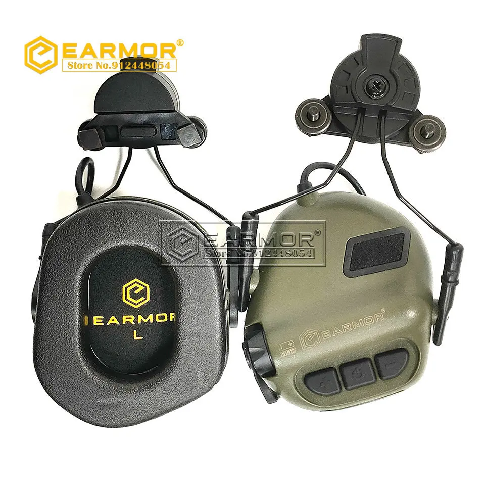 OPSMEN EARMOR M31H Tactical Headset Hearing Protection Suitable for Wendy Exfil Helmet Rails Noise Canceling Headphone