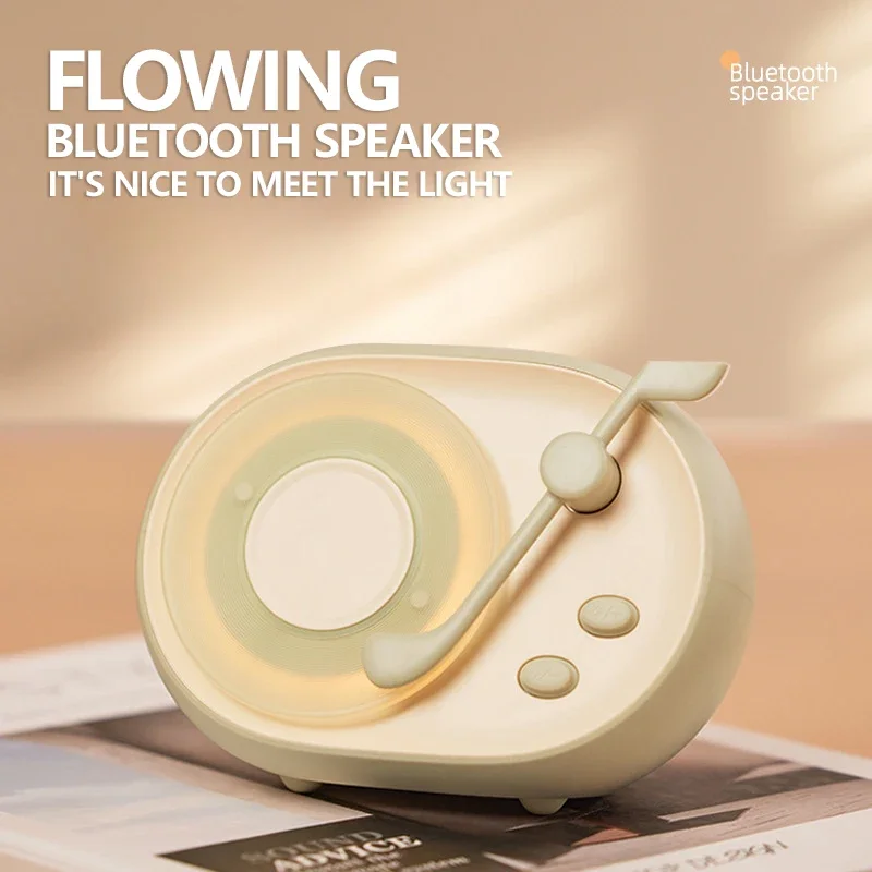 

Flowing Bluetooth Speaker Atmosphere Light Portable Bedroom Bedhead Mini Night Light Sleep Light Bluetooth Audio Caixa De Som