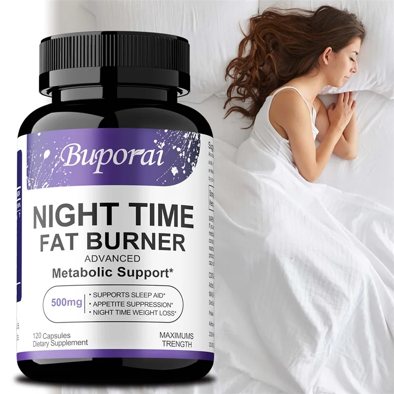 Nighttime Fat Burner & Appetite Suppressant - Thermogenic Metabolism Booster for Weight Loss and Immune Health