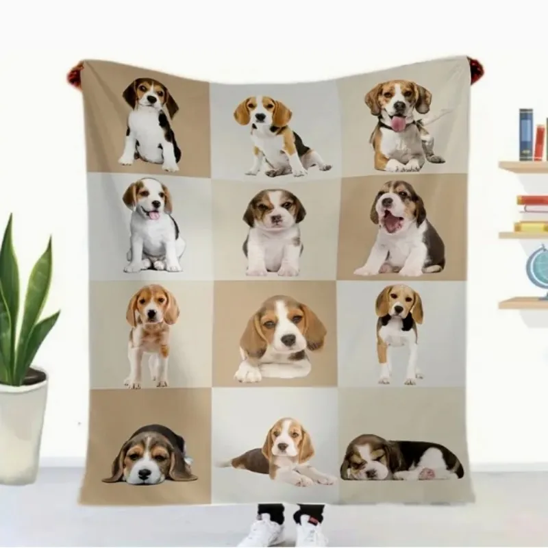 بطانية VIKAMA اللطيفة من الفلانيل - ناعمة وخفيفة الوزن، مناسبة لجميع المواسم، مثالية للقيلولة، قابلة للغسل في الغسالة