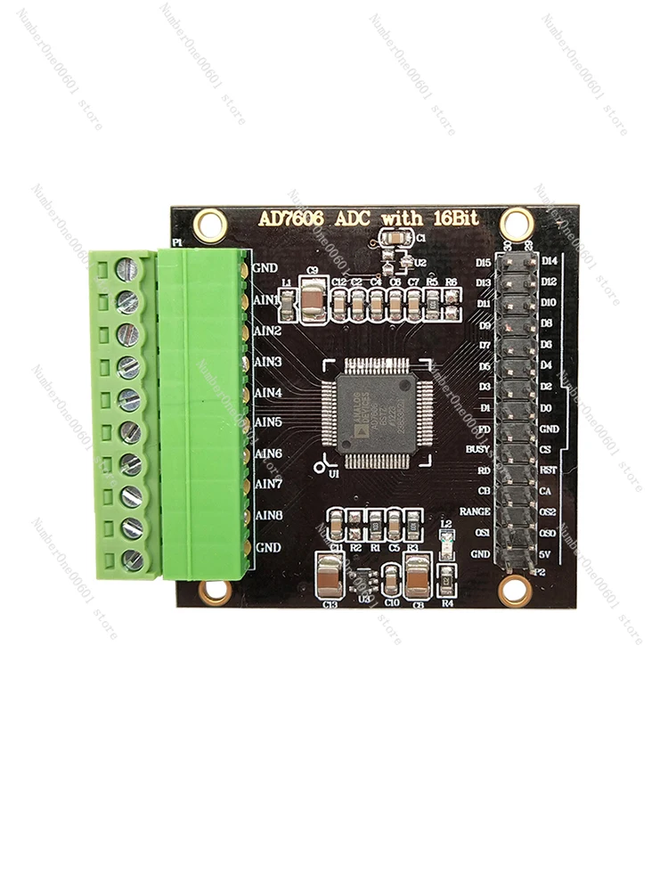 

Multi-channel AD data collection card module 16-bit ADC8 channel synchronous voltage sampling frequency 200KHz