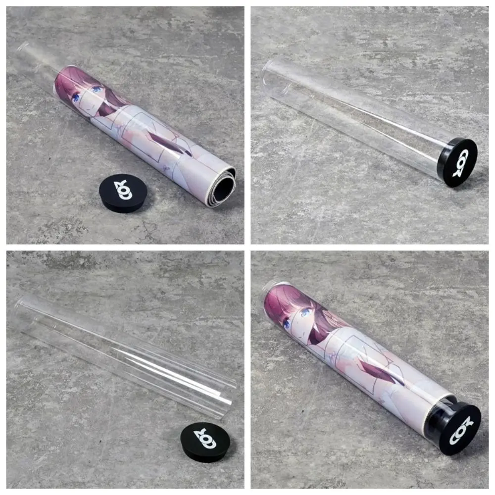 

Transparent Games Pad Canister Card Holder Telescopic Gaming Mat Storge Tube Cylinder Lightweight GameMat Protecter DTCG PTCG